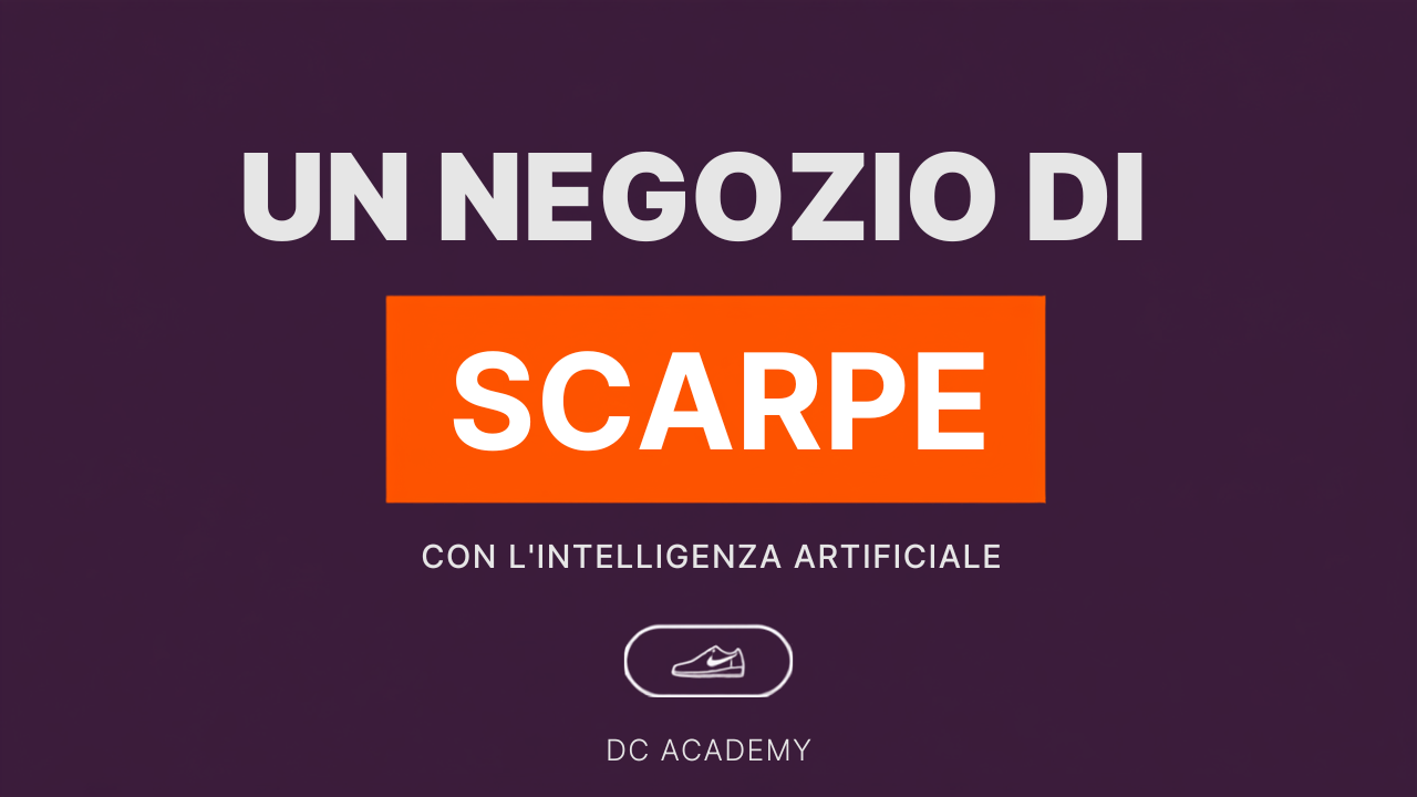Un negozio di scarpe con l'intelligenza artificiale