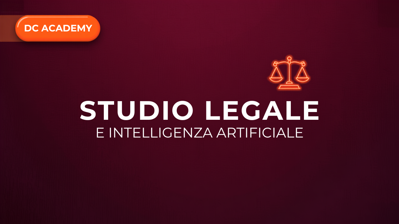Studio legale che usa l'intelligenza artificiale, illustrazione DC Academy