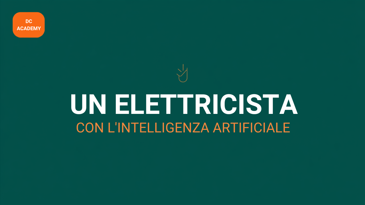Un elettricista con l'intelligenza artificiale, cover DC Academy