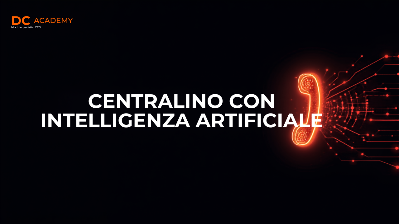 Centralino con intelligenza artificiale per PMI, cornetta luminosa e circuito