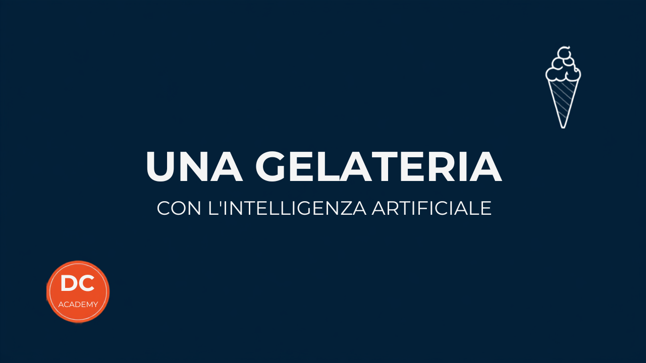 Una gelateria con l'intelligenza artificiale, cover DC Academy