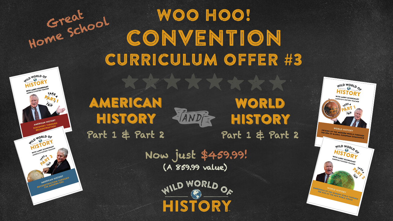 american and world history bundle - home school convention banner