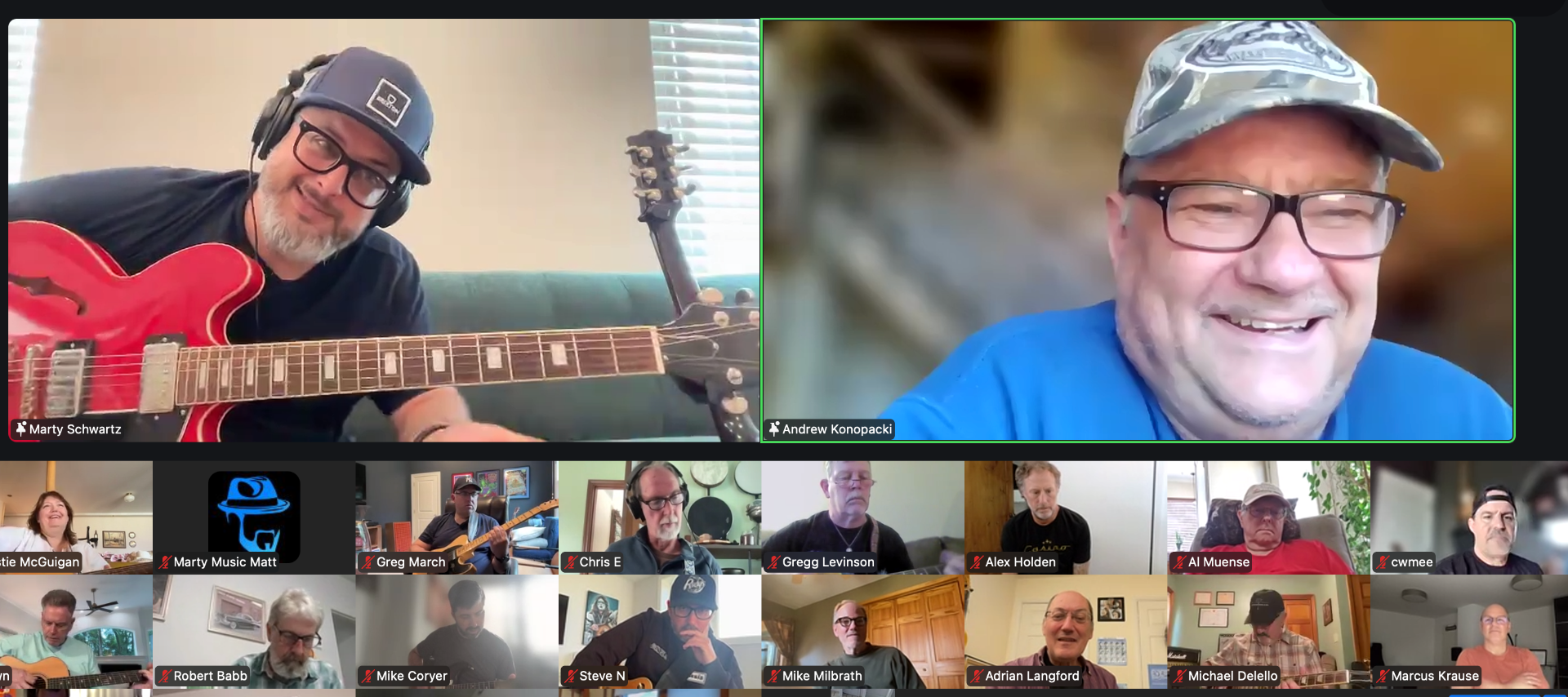 Marty Music community live stream