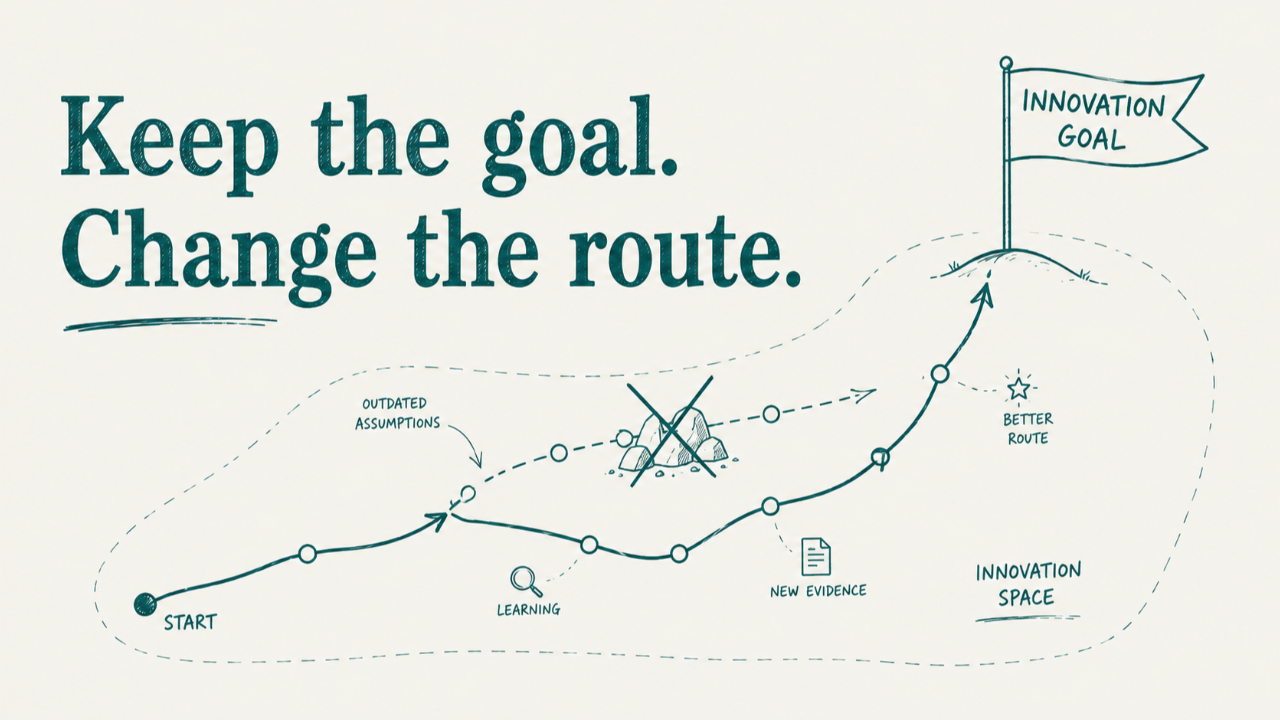 keep the goal - change the route