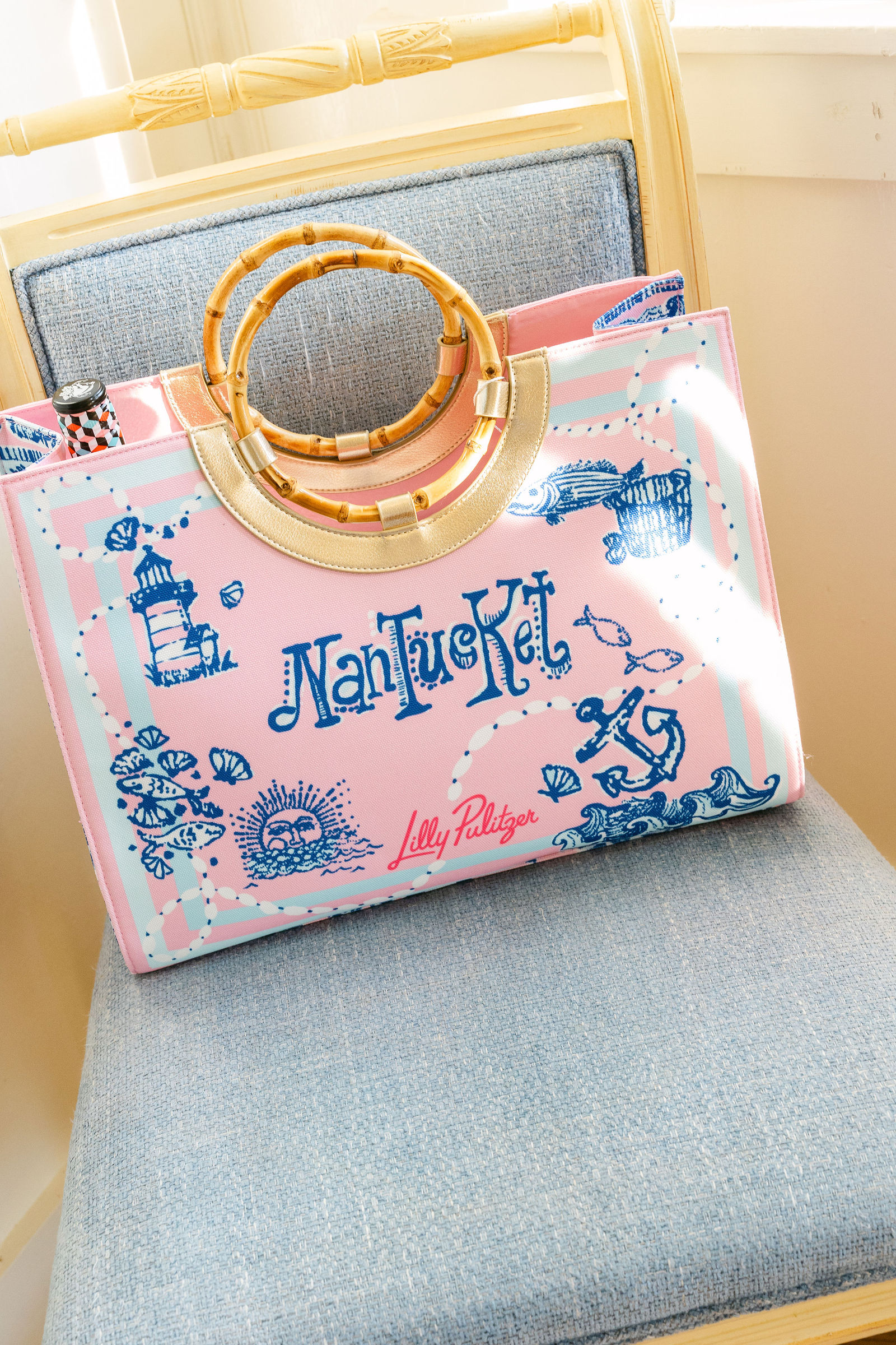 A Lilly Pulitzer Nantucket tote from our Nantucket evening