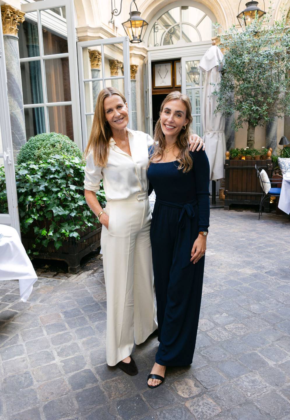India Hicks and Juliana Fraioli Wilson in Paris