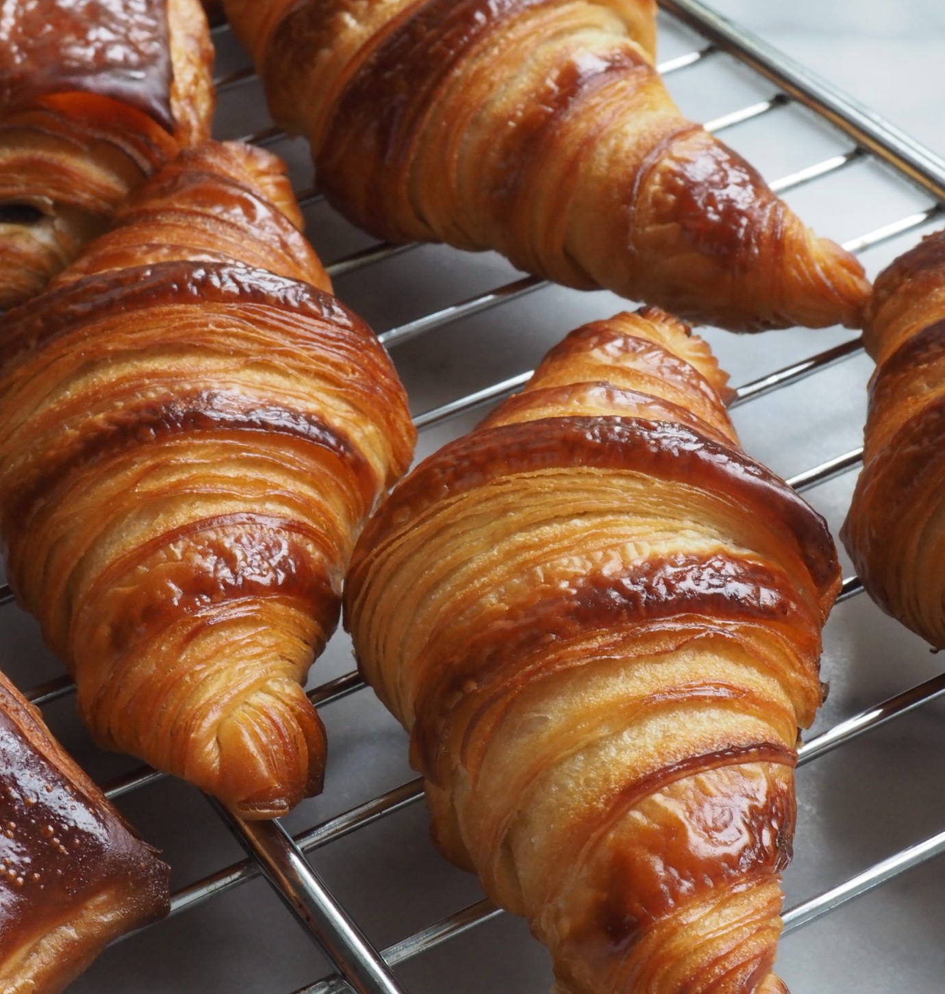 Fresh-baked croissants from La Cuisine Paris cooking school
