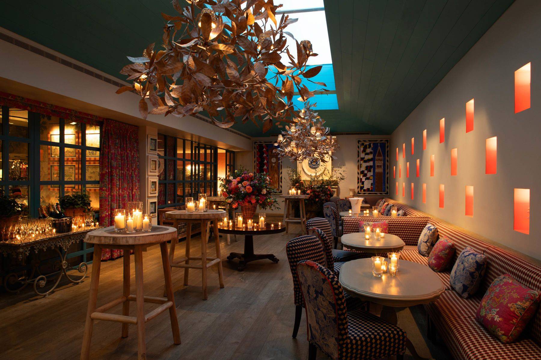 A candlelit private room in Tribeca