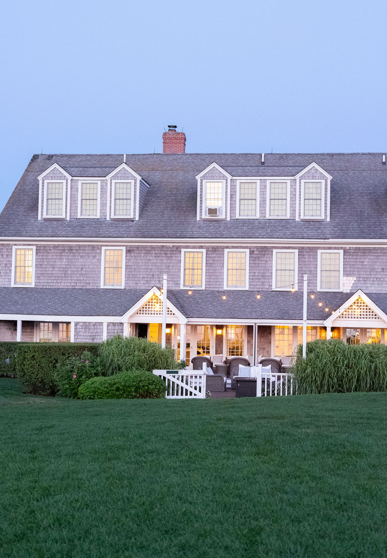 The inn at dusk
