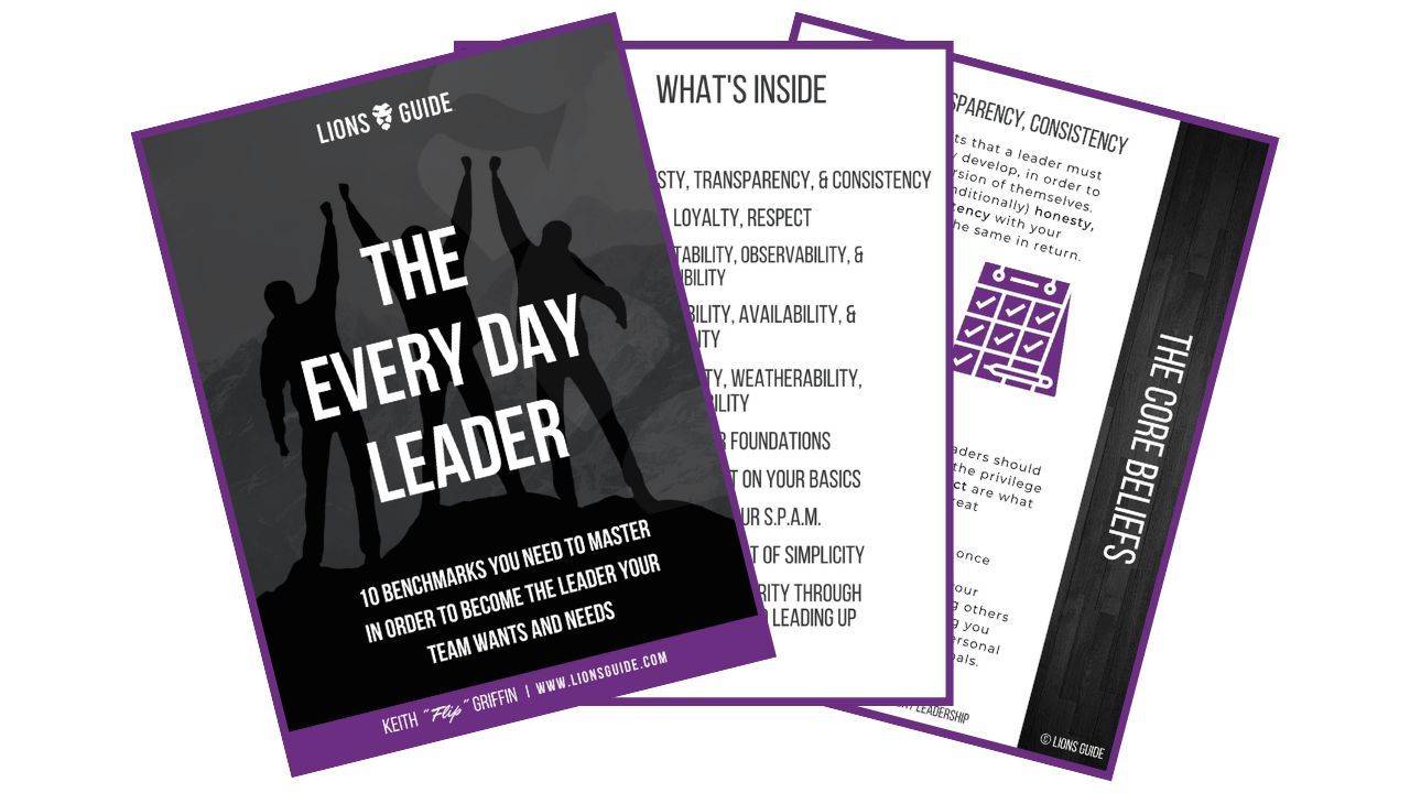 Download the free Lions Guide to Every Day Leader Ready Sheet