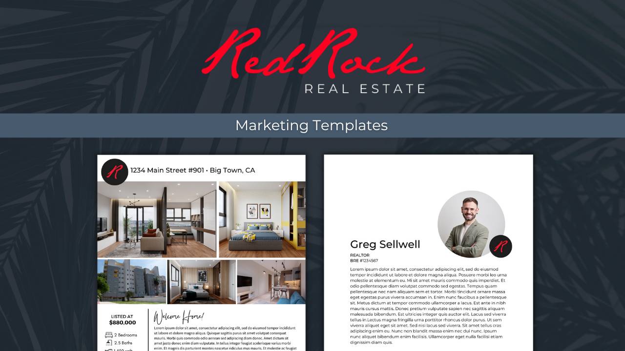 Red Rock Real Estate Marketing Template Bundle