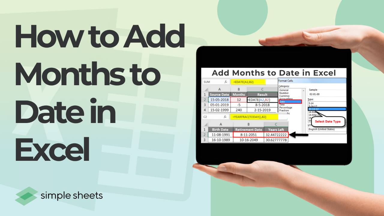 How To Add Months to Date in Excel Like a Pro