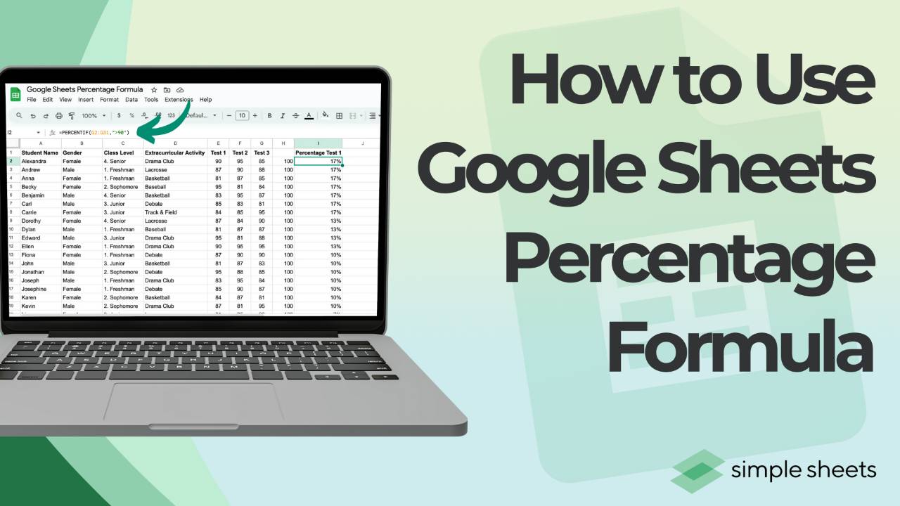How To Use Google Sheets Percentage Formula Like a Boss