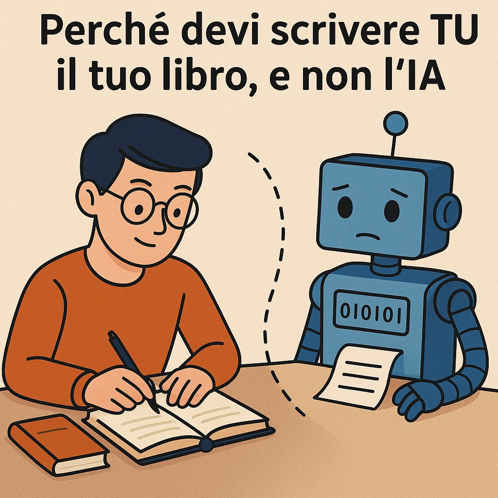 Perché devi scrivere TU il tuo libro, e non l'IA