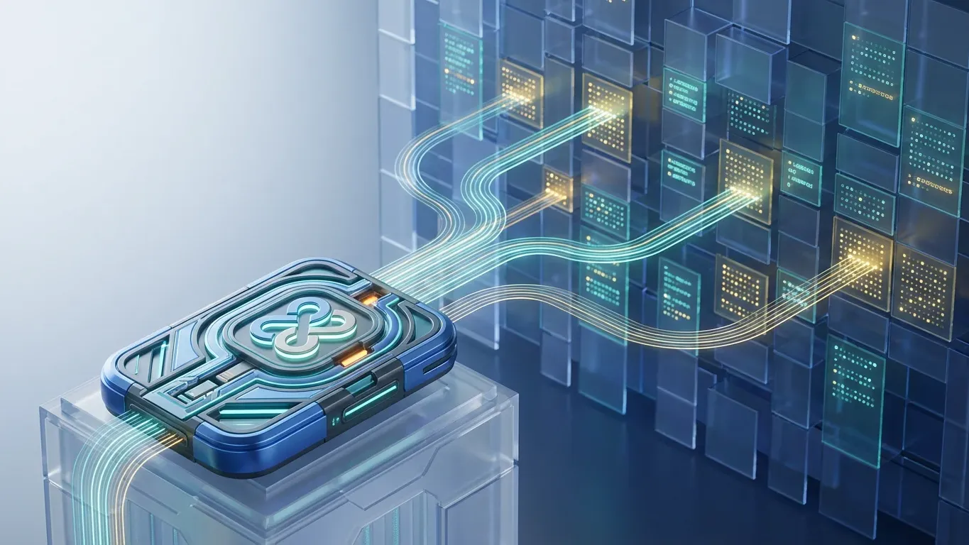 Illustration showing why AI needs crypto, contrasting slow human-designed financial systems with machine-native blockchain rails for automated digital payments and execution