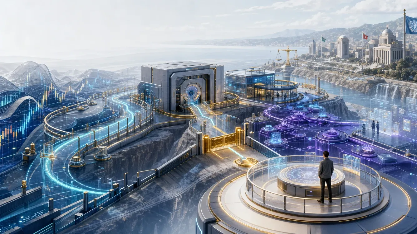 Operator surveying connected crypto routes, platforms and controls across a broad risk landscape illustrating crypto safety decisions.