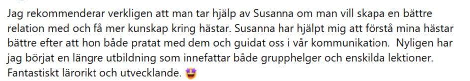 Omdöme från elev