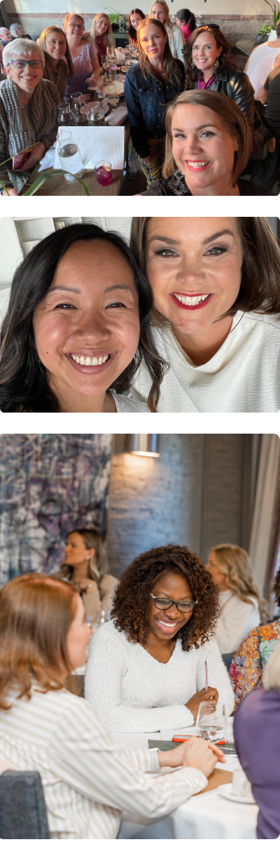 Propeller alumnae together at three different events