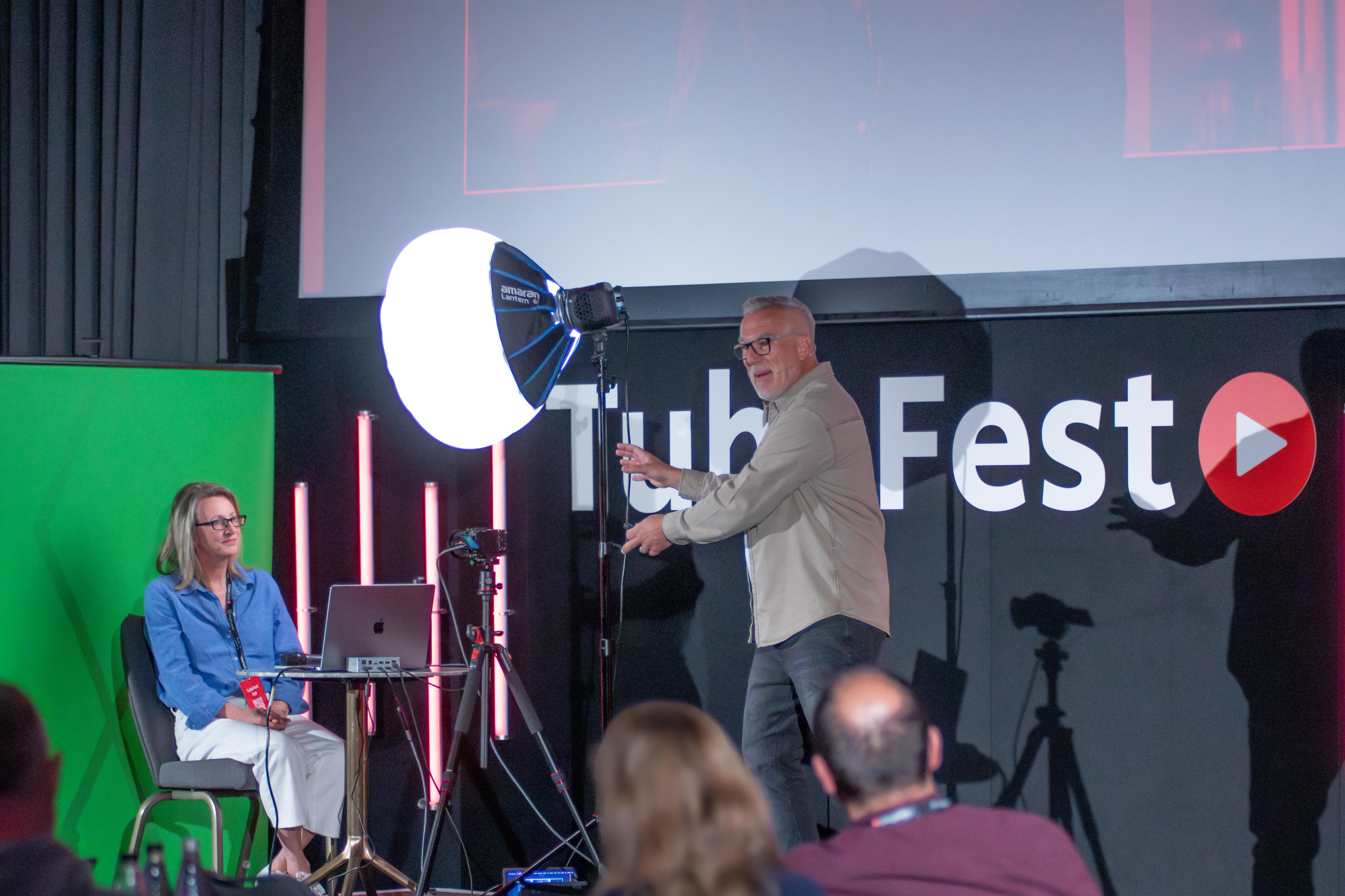 Me on stage at TubeFest
