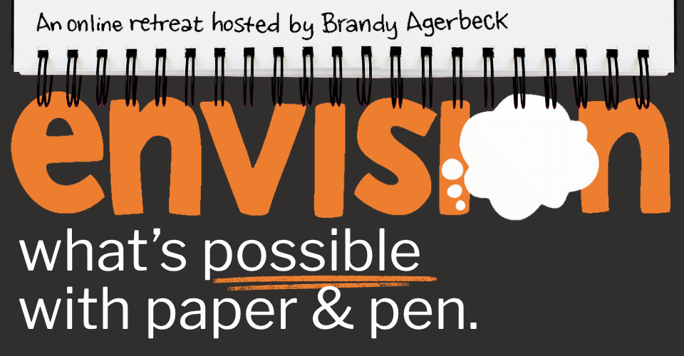 ENVISION, an online visual thinking retreat — envision what's possible with paper and pen