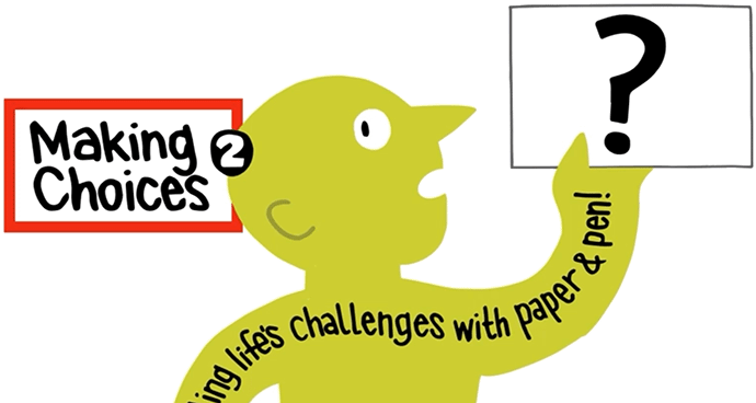 Drawing of person confused about how to make sketchnotes or take hand drawn notes