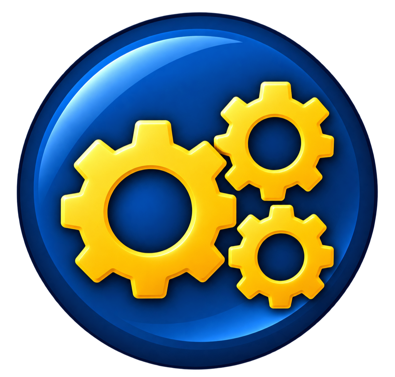 Gear icon representing internal grant-development systems