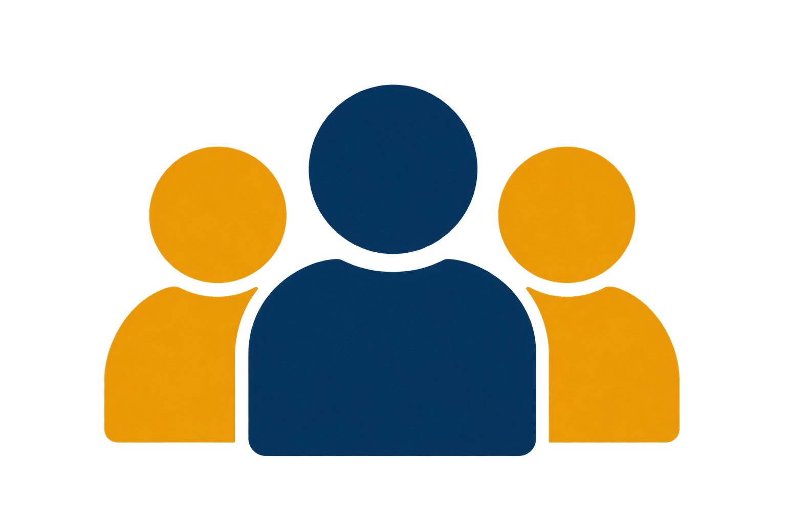 Professionals from organizations icon representing participants from universities, nonprofits, government agencies and healthcare institutions.
