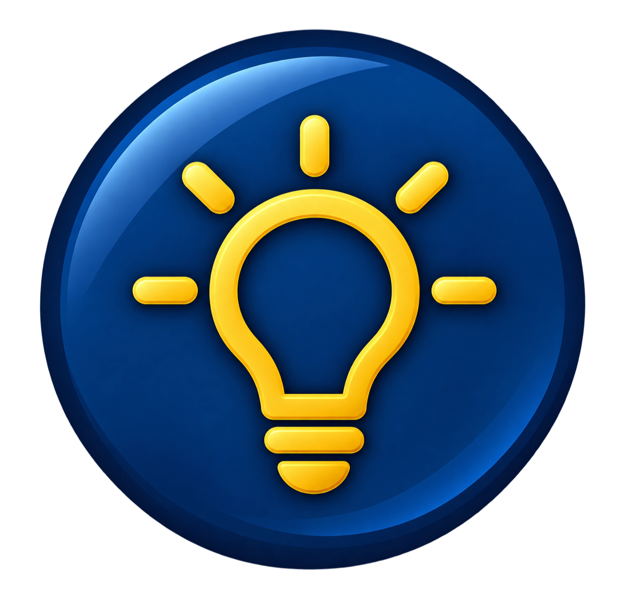 Light bulb icon representing development of fundable project ideas