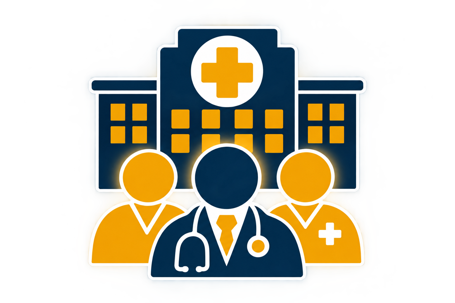 Healthcare icon representing healthcare organizations and professionals participating in Grant Central USA training.
