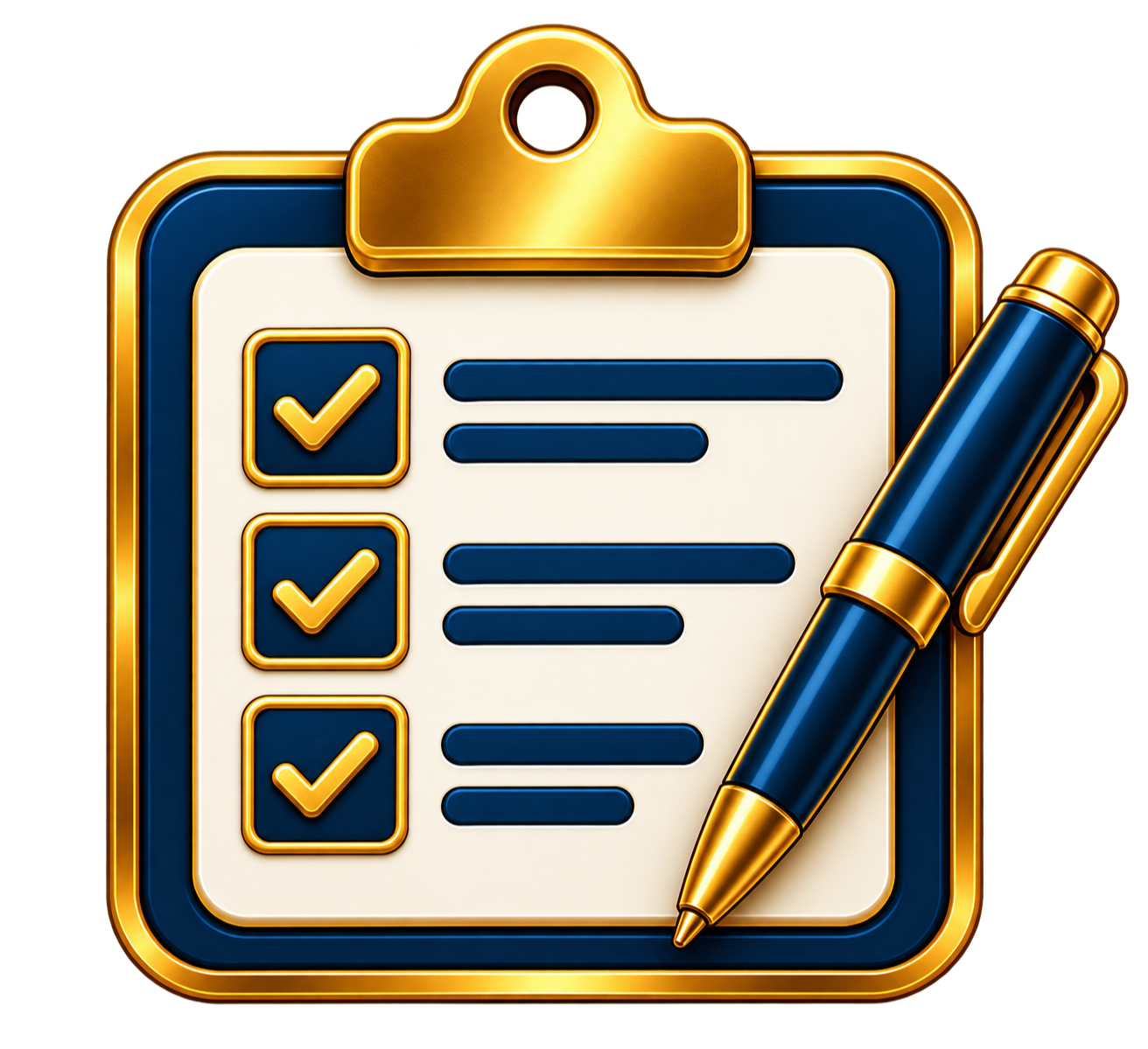 Registration checklist icon representing Grant Central USA workshop registration and enrollment.