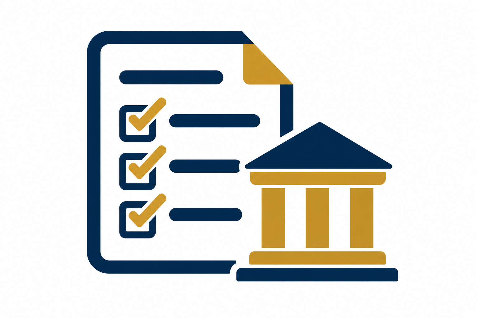 Funding guidelines and checklist icon representing how to understand funder priorities and grant requirements.