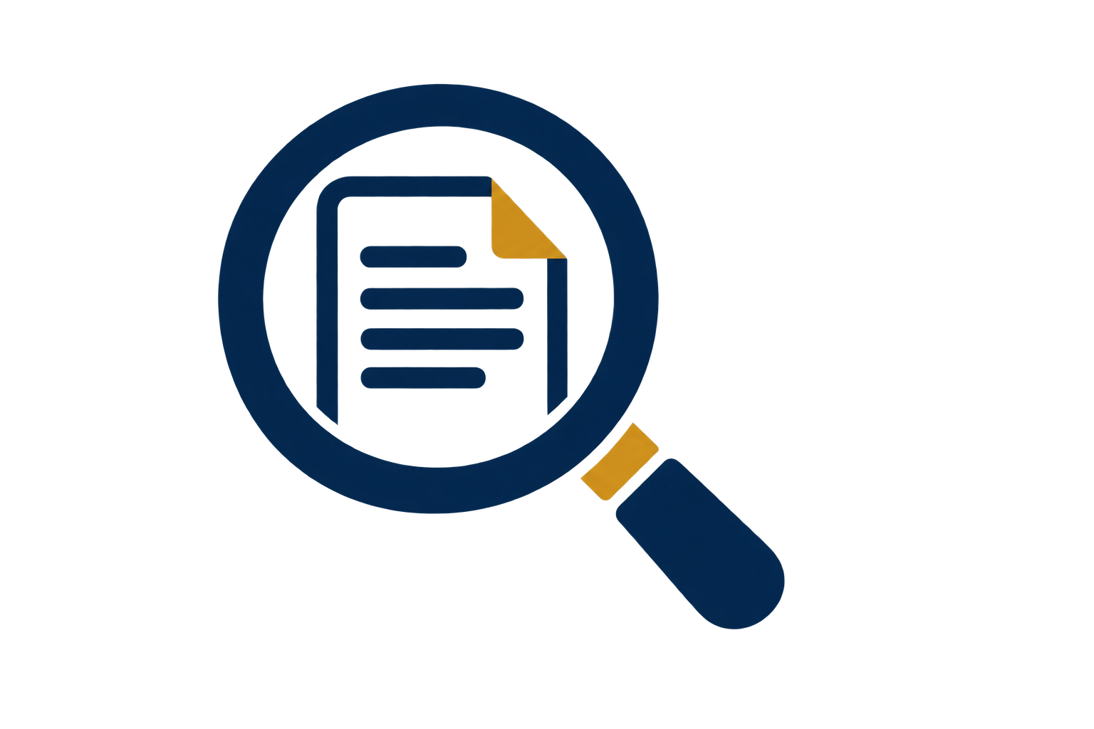 Magnifying glass and grant document representing the process of finding grant funding opportunities.