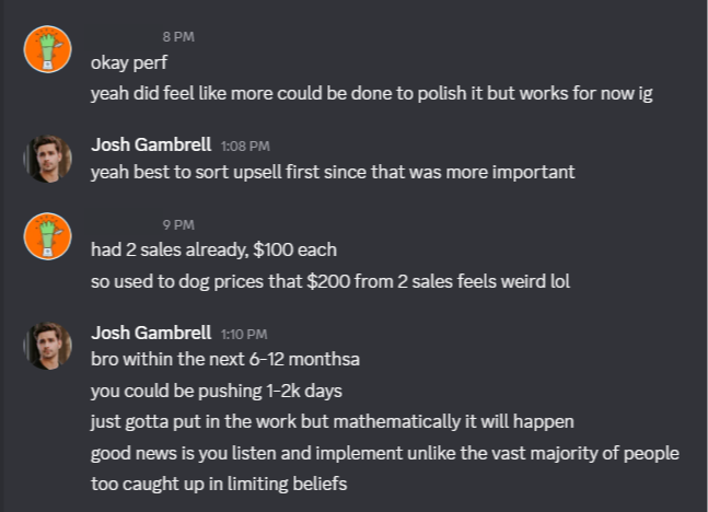 Two $100 sales after price fix
