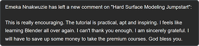 Student comment