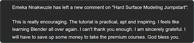Student comment