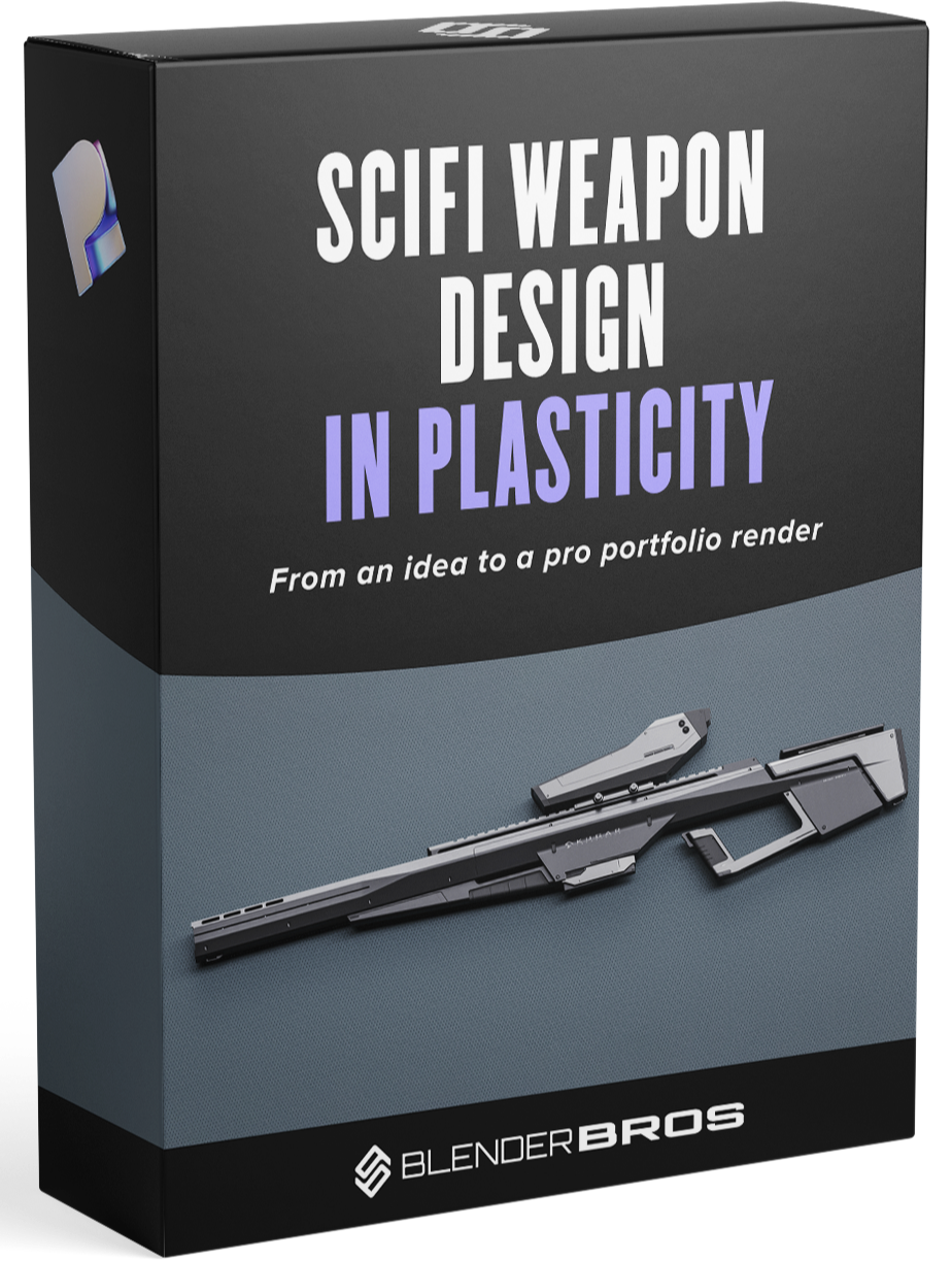 Sci-Fi Weapon Design in Plasticity