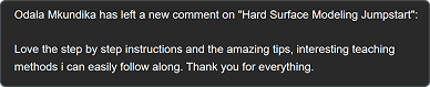Student comment