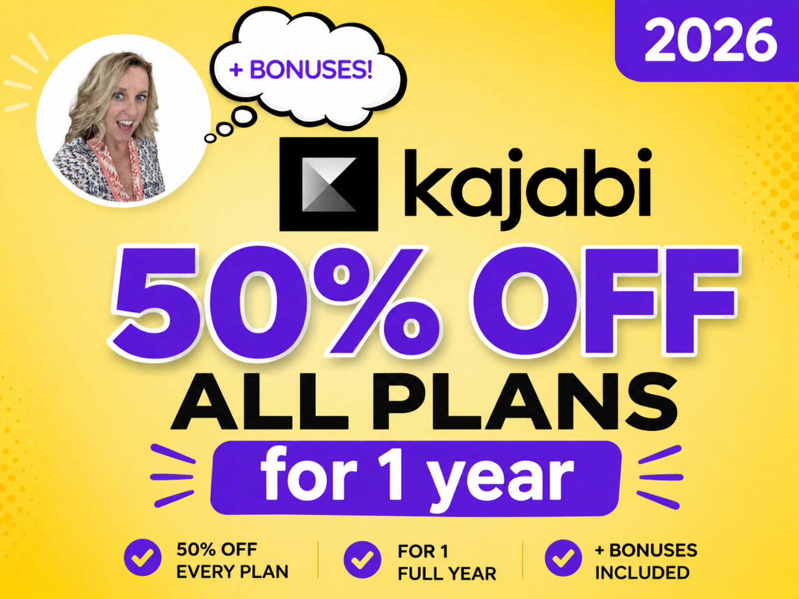2026 Kajabi Promo: 50% off