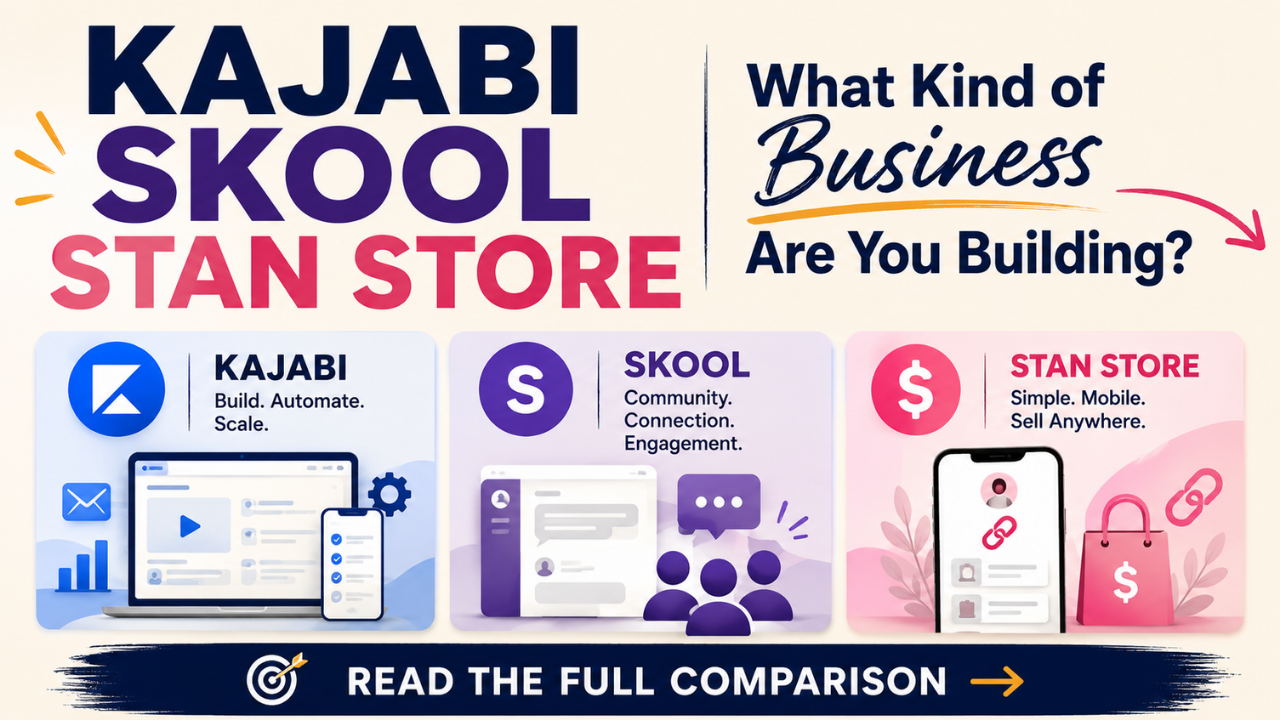 Best Platform for Coaches: Kajabi vs Skool vs Stan Store
