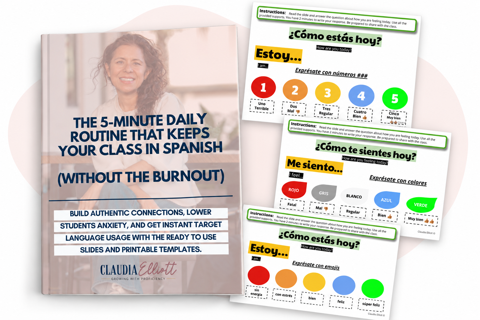 Daily Check-Ins guide, slide, and printable template preview