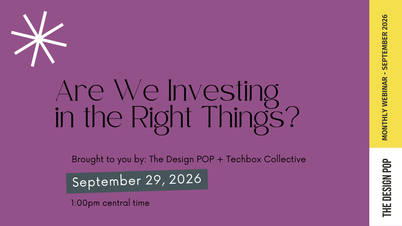 Are we investing in the right things?