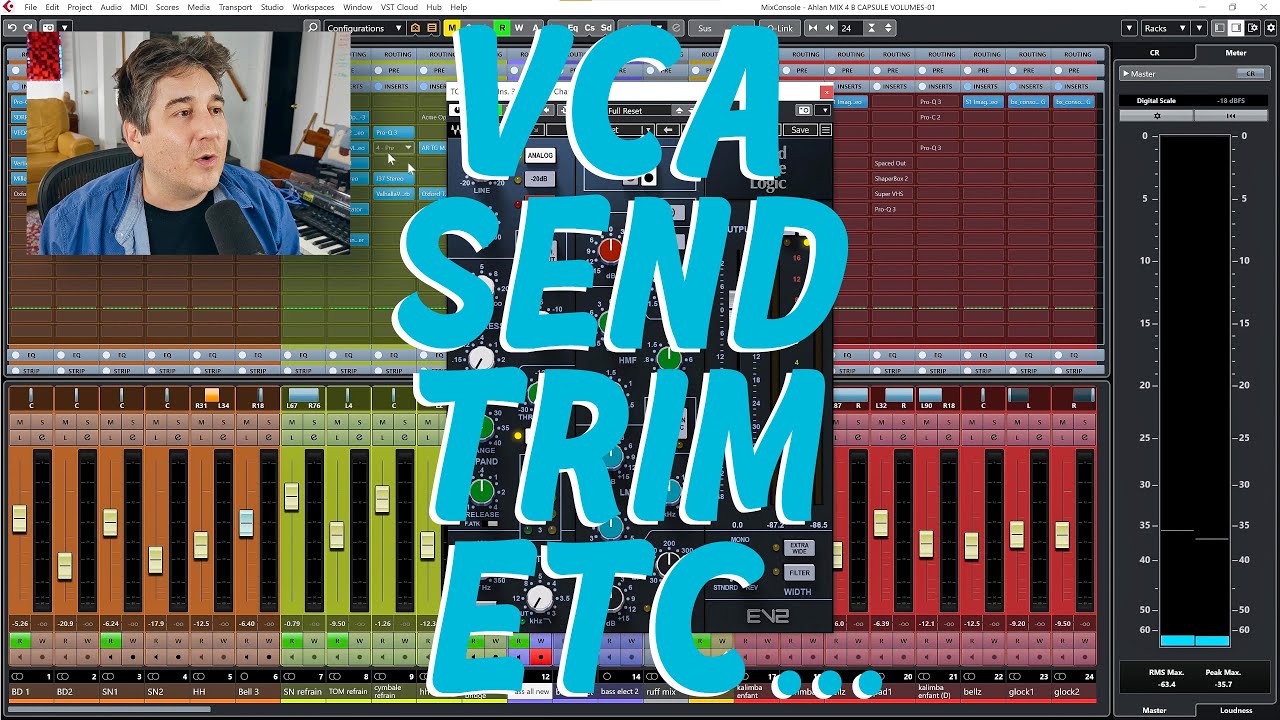 Etienne Tremblay – VCA, send, trim et volumes dans le DAW