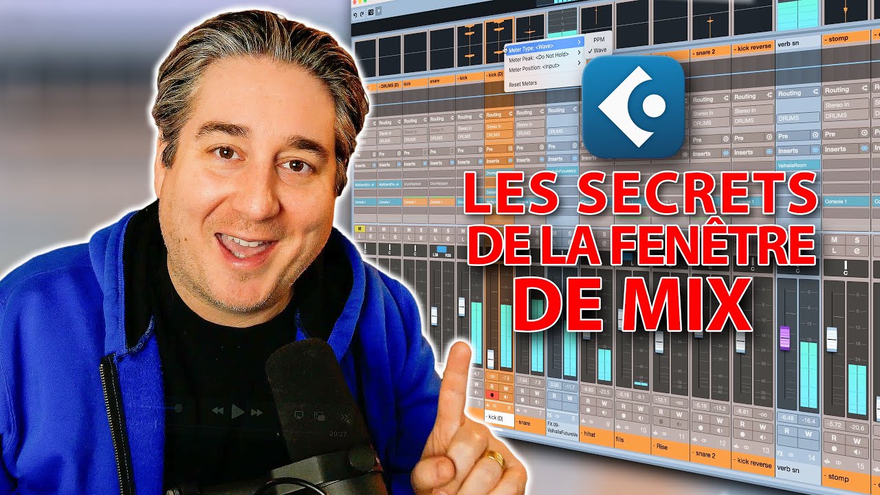 Etienne Tremblay – la fenêtre de mix de Cubase
