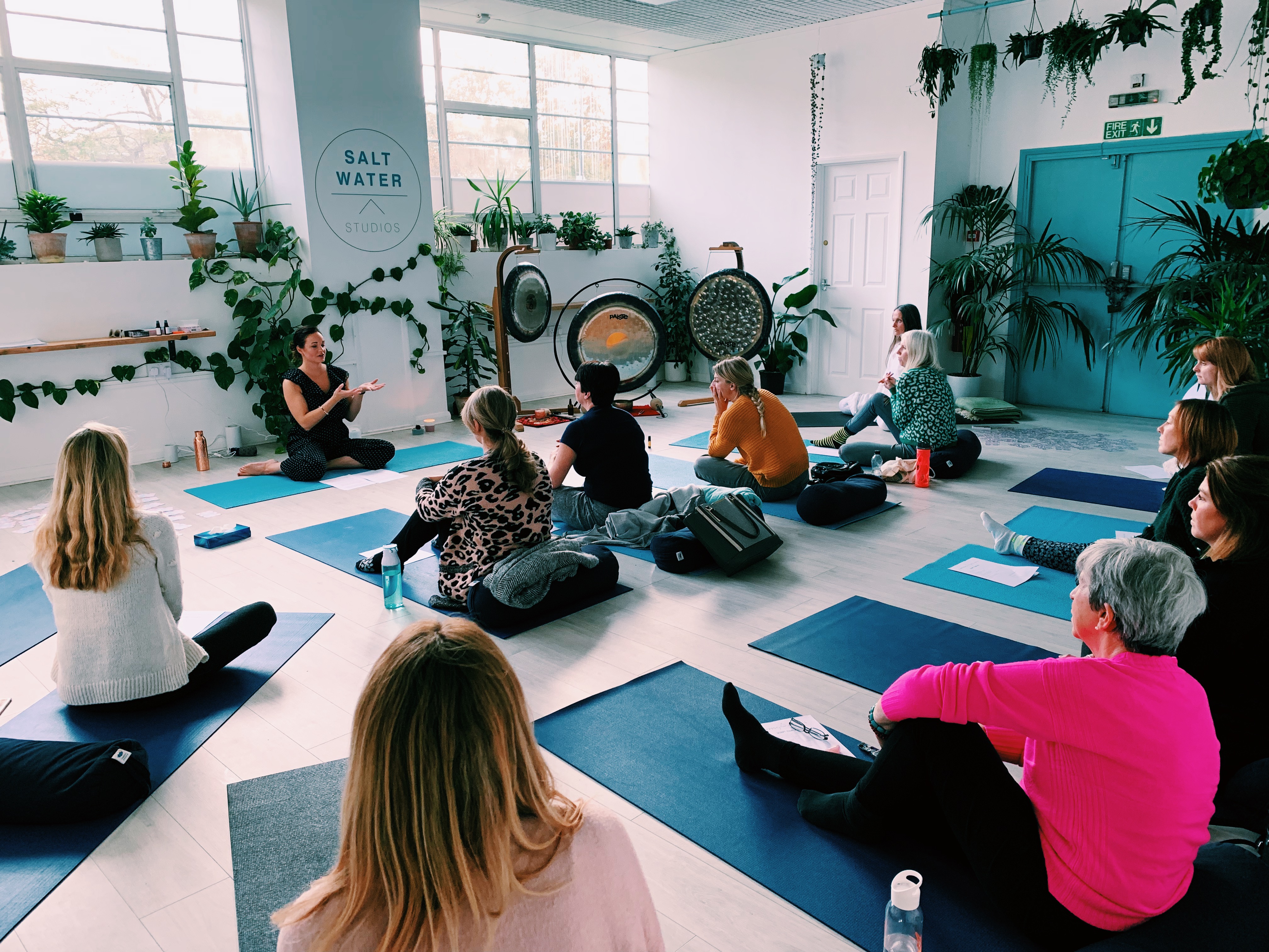 Sarah Tobin leading a group tapping workshop