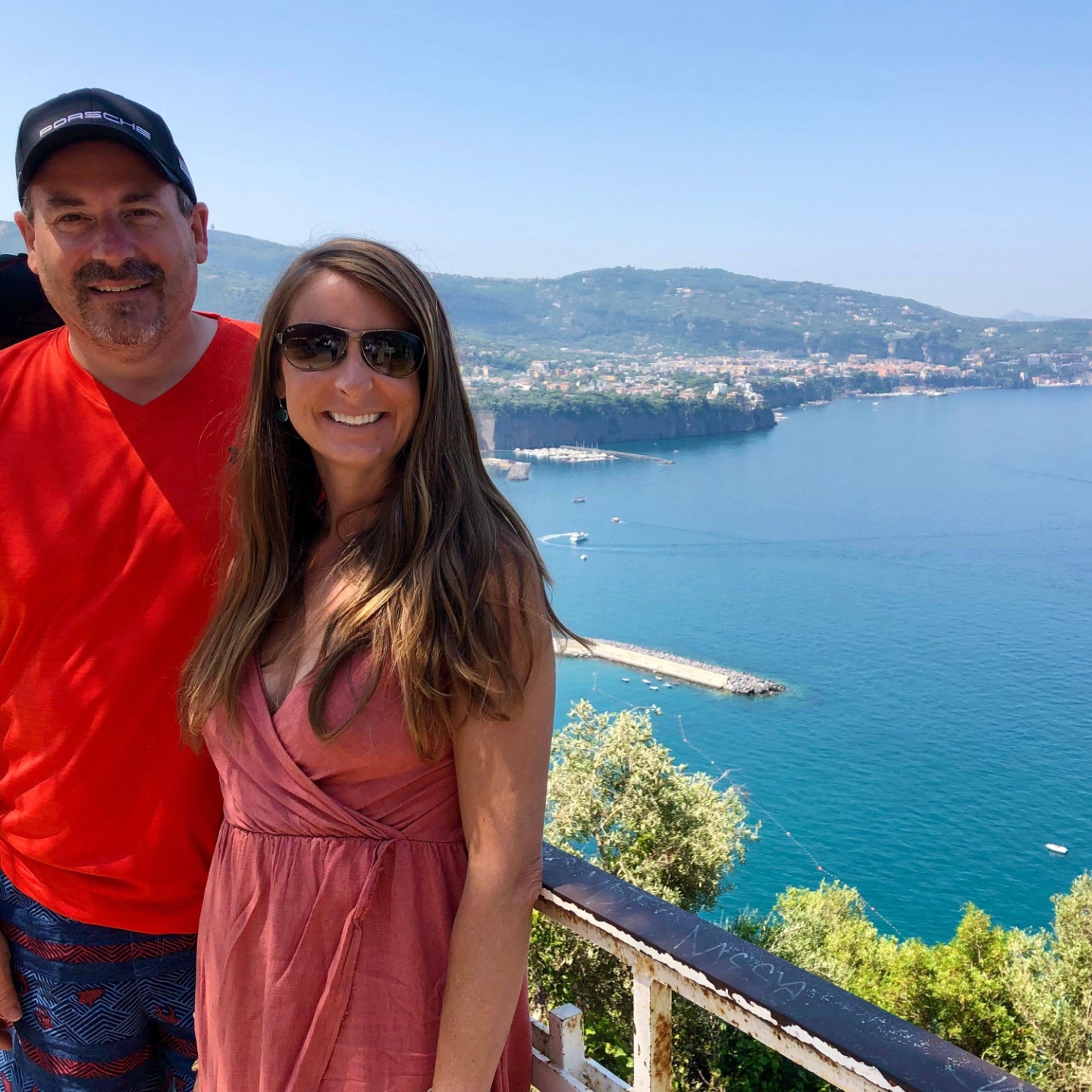 scott and melissa on the amalfi coast