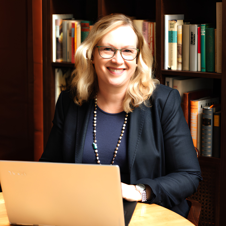 Sabine König, female entrepreneur, featured in Create Evolve Overcome Magazine by The Female CEO