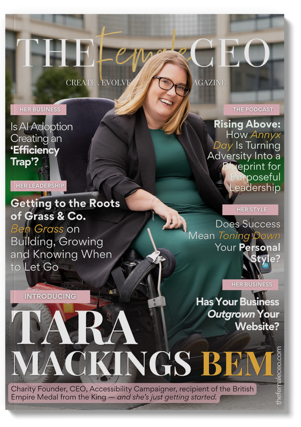 Cover of Issue 68 of The Female CEO Magazine featuring Lotta Spjut