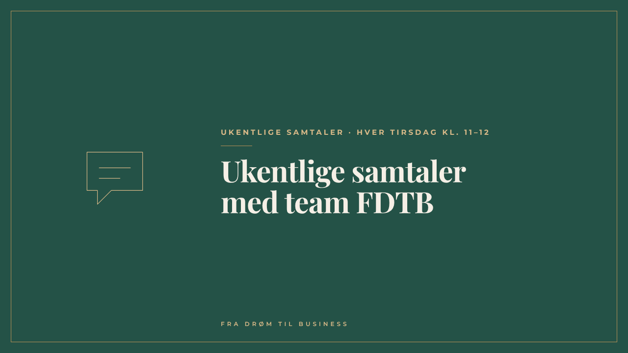 Opptak av ukentlige samtaler