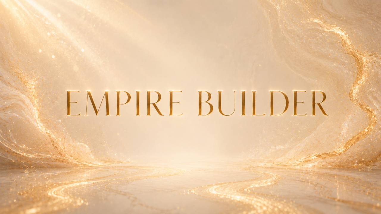 BILDE: Et bredt 'produktbilde' — f.eks. en mockup av Empire Builder, deg på et treff, eller gruppen samlet. Bytt ut her.
