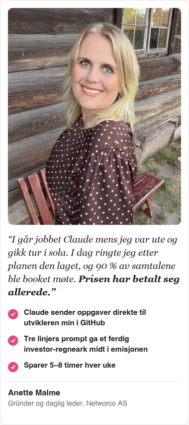 Anette Malme testimonial